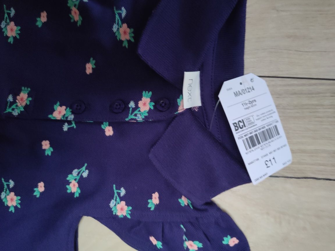 92 Next nowa sukienka polo granat