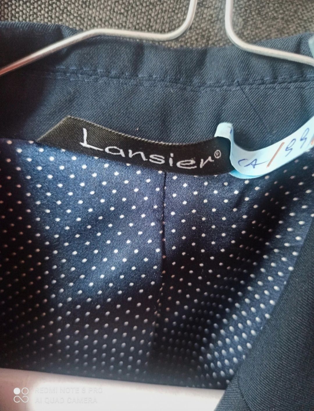 Garnitur męski Lansier granat