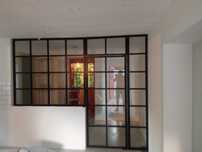 Ścianka loft, drzwi loft, drzwi metalowe, ściana ze szkła, ściana loft