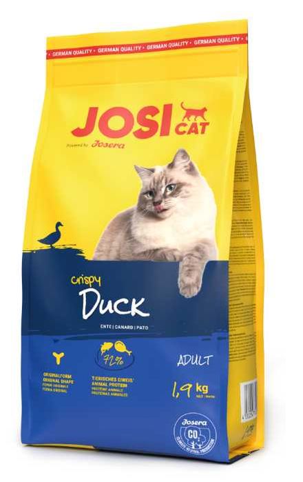 JosiCat Crispy Duck sucha karma dla kotów z kaczką 1,9kg