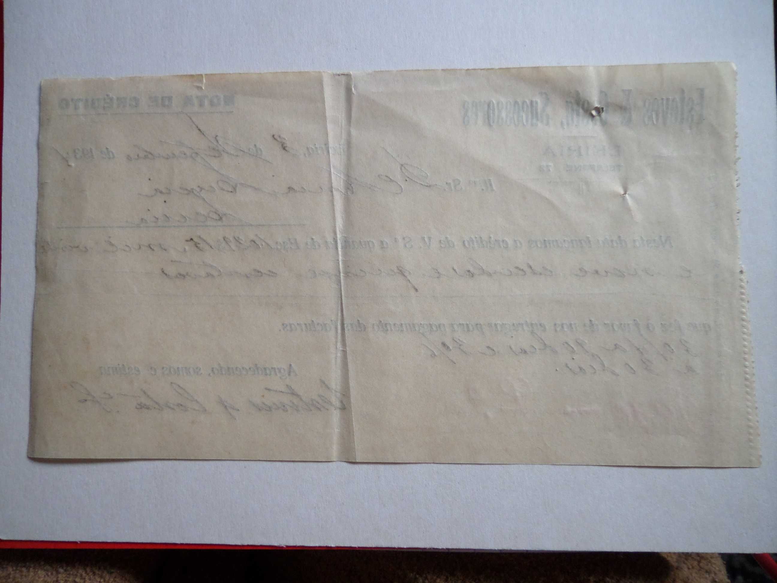 Documento  'Nota de Crédito' , ano  1934