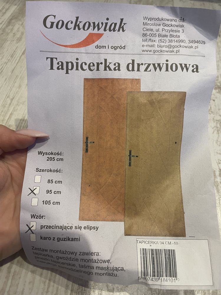 Tapicerka drzwiowa wraz z wyciszeniem 205x 95