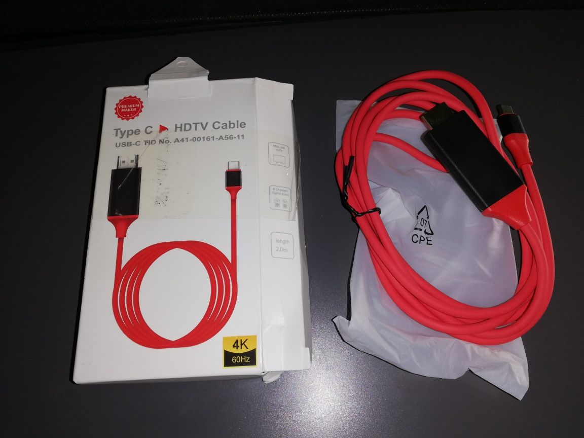 Kabel USB-C HDMI 4K 60Hz długość 2 metry