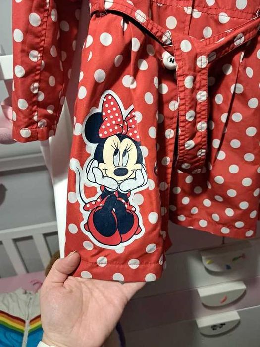 Jesienny płaszczyk Myszka Minnie, M&S, roz.116
