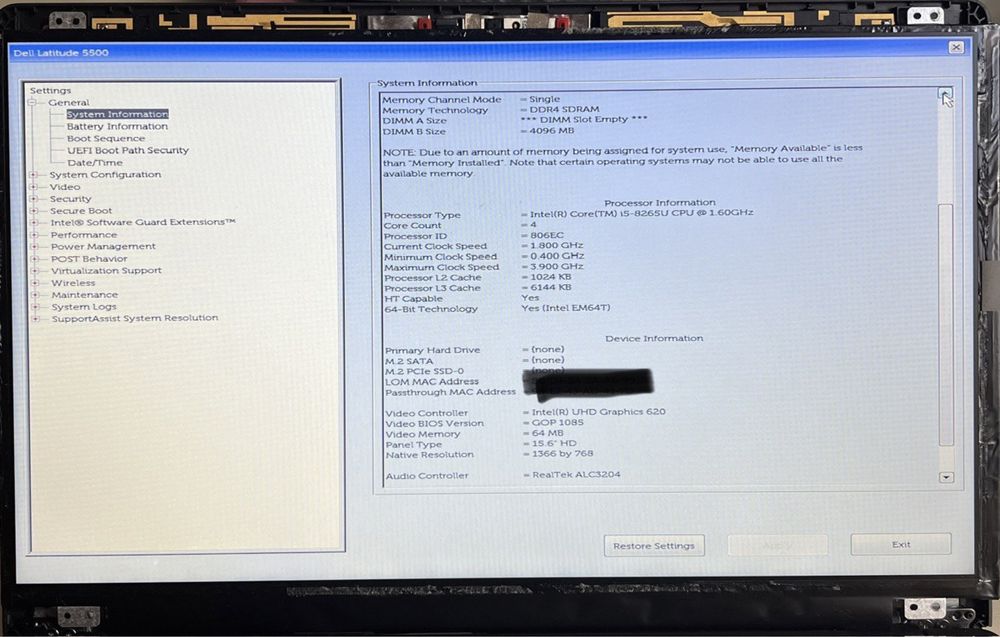 Матриця Dell, 15,6 FullHD та HD з вушками