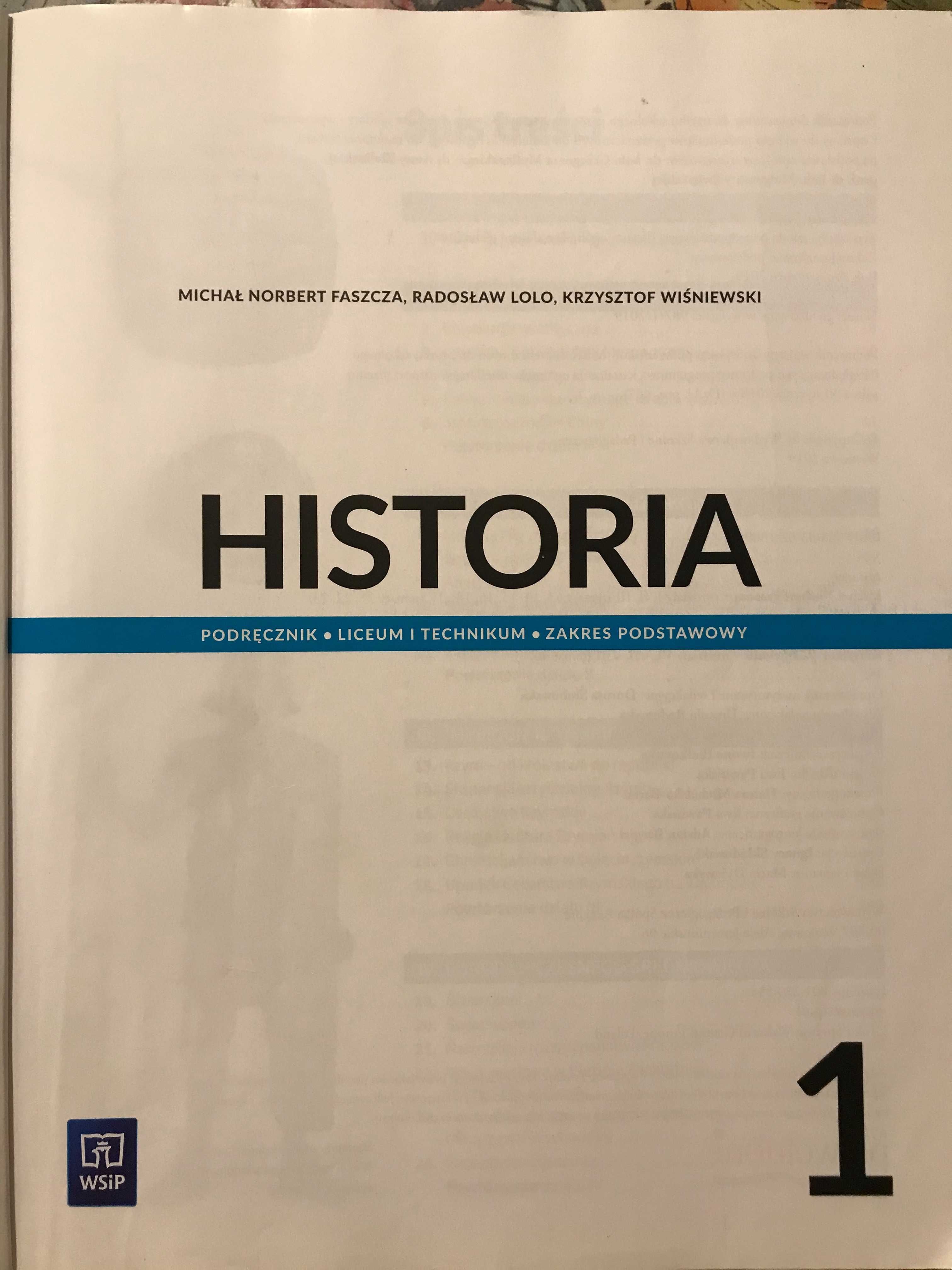 Historia klasa 1 LO I technikum, zakres podstawowy