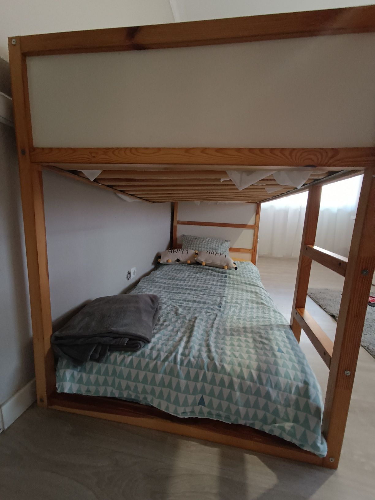 Cama, beliche IKEA kura + 2 colchões