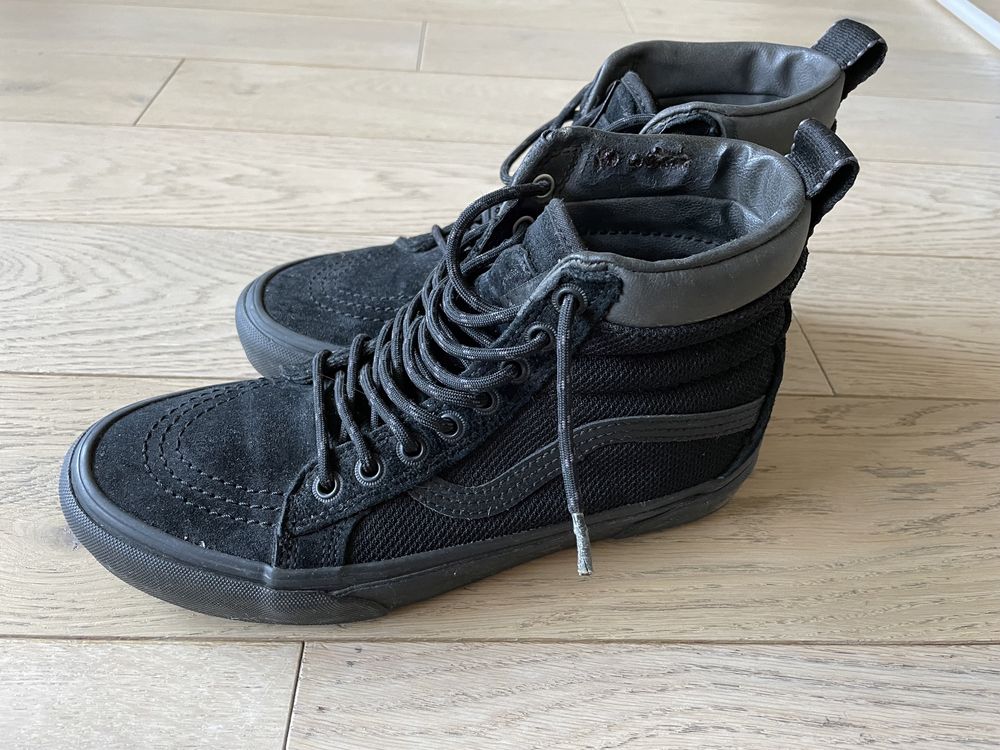 VANS buty wysokie za kostkę czarne 39 trampki na jesień