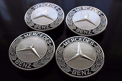 L675 4 Centros De Jante Mercedes Benz 75mm Novo!