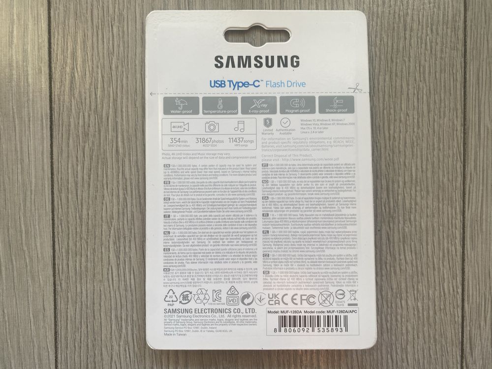 Nowy Pendrive Samsung FIT + 128GB 400MB/s Szybki USB 3.2 Okazja