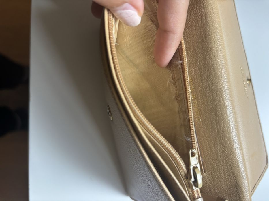 Carteira chanel bege