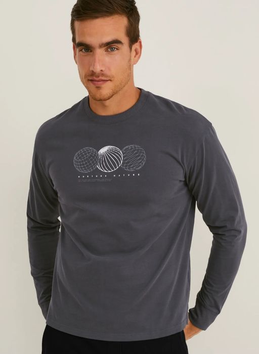 Nowa Bluza koszulka longsleeve męski C&A r.L