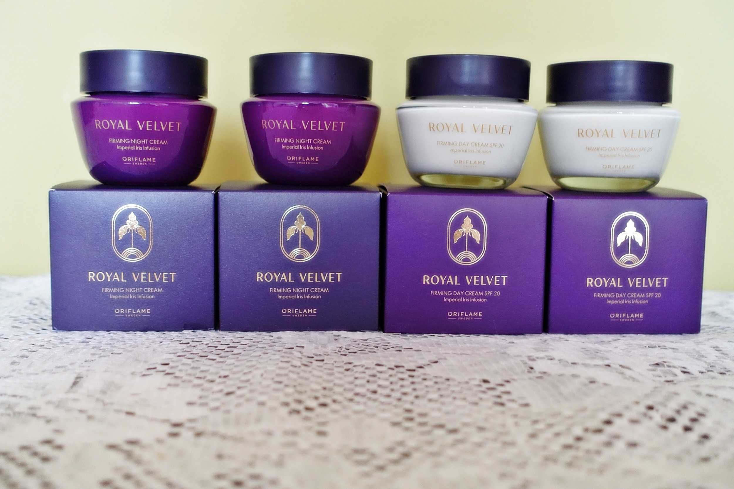 Krem na dzień + krem na noc Royal Velvet  2 zestawy Oriflame.