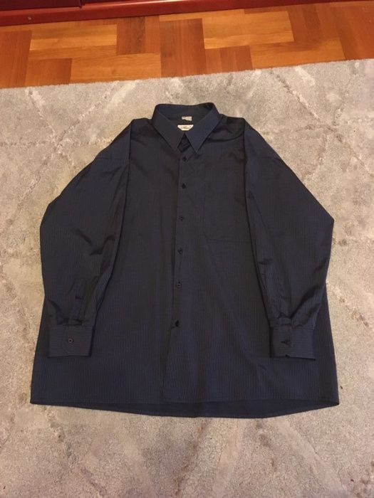 Granatowa koszula w paski Adam 50 176/182