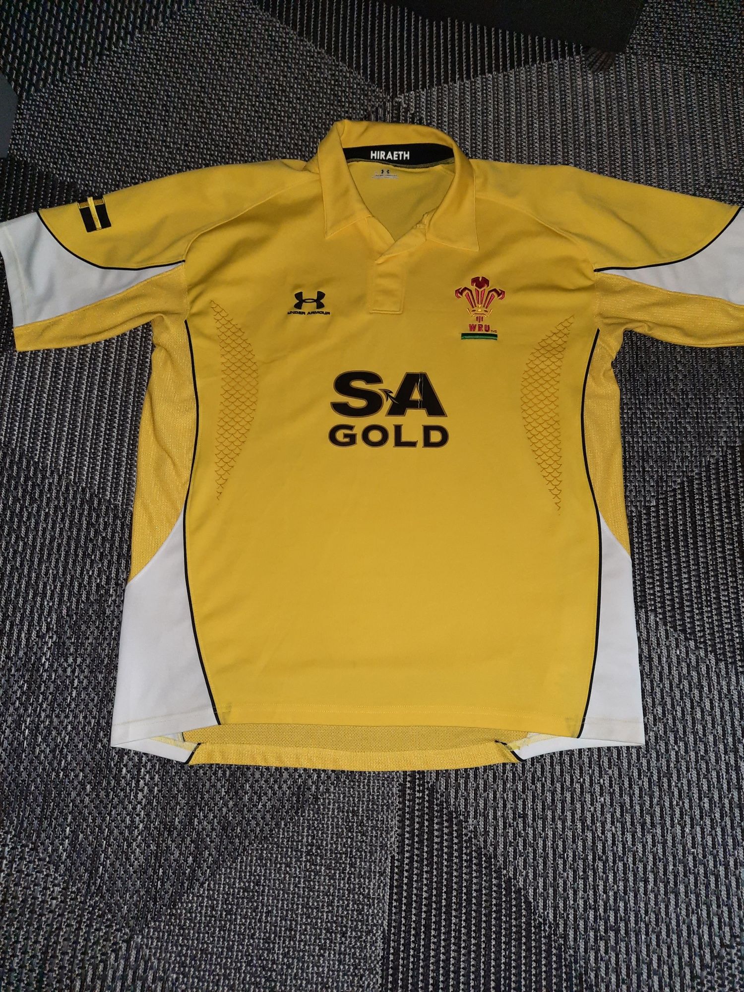 koszuka piłkarska rugby Walia Under Armour, XL, WRU, sezon 2008/2009
