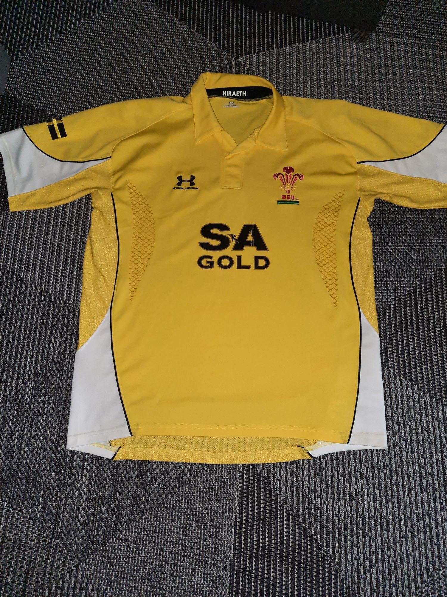 koszuka piłkarska rugby Walia Under Armour, XL, WRU, sezon 2008/2009