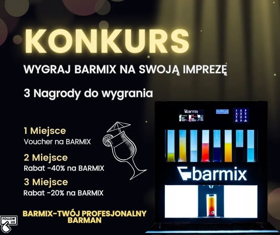 Oczaruj swoich Gości  wynajem Barmix na wesele lub imprezę! BARMAN