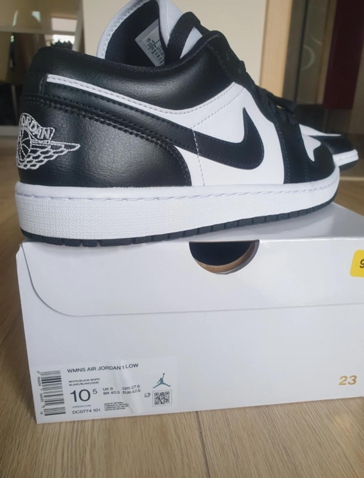 Nike Air Jordan 1 Low  Black/WHITE 42 Panda