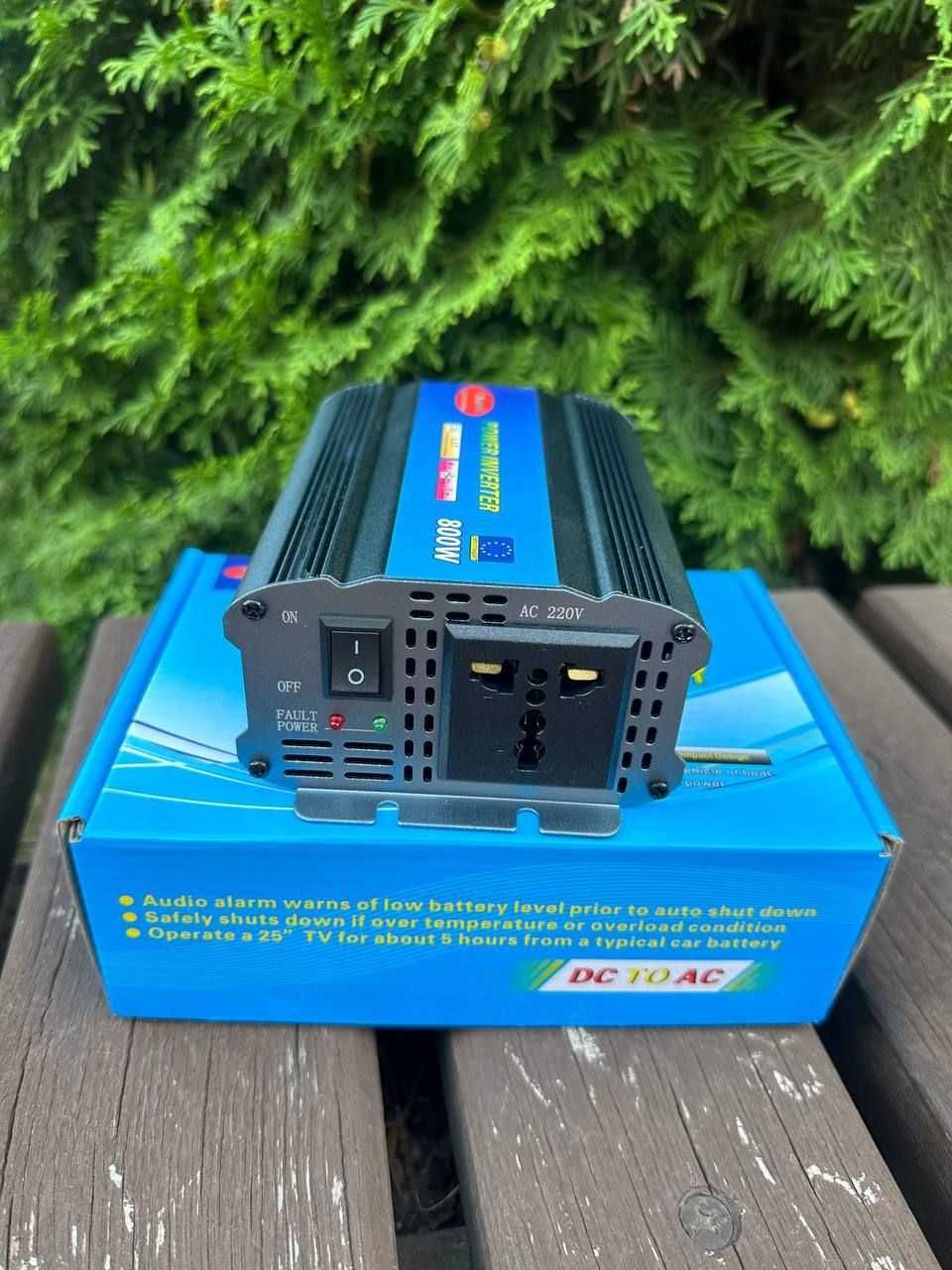 Инвертор 800ватт чистый синус 12v 220v 800ватт. Переторювач струму