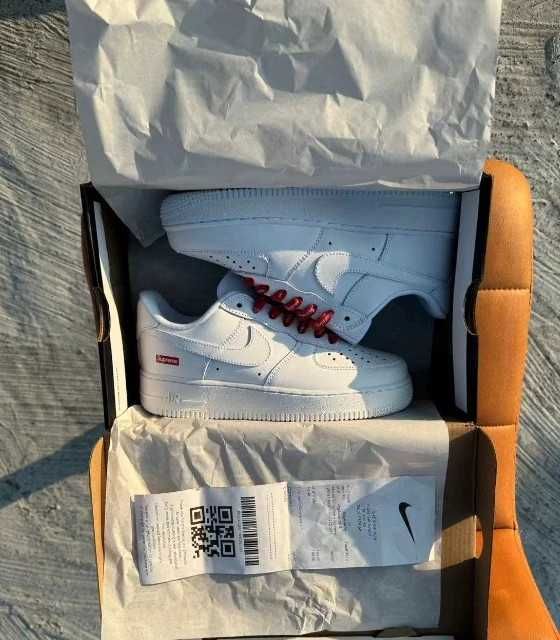 Nike_ Air_Force_1_Low_Supreme_White Rozmiar 39