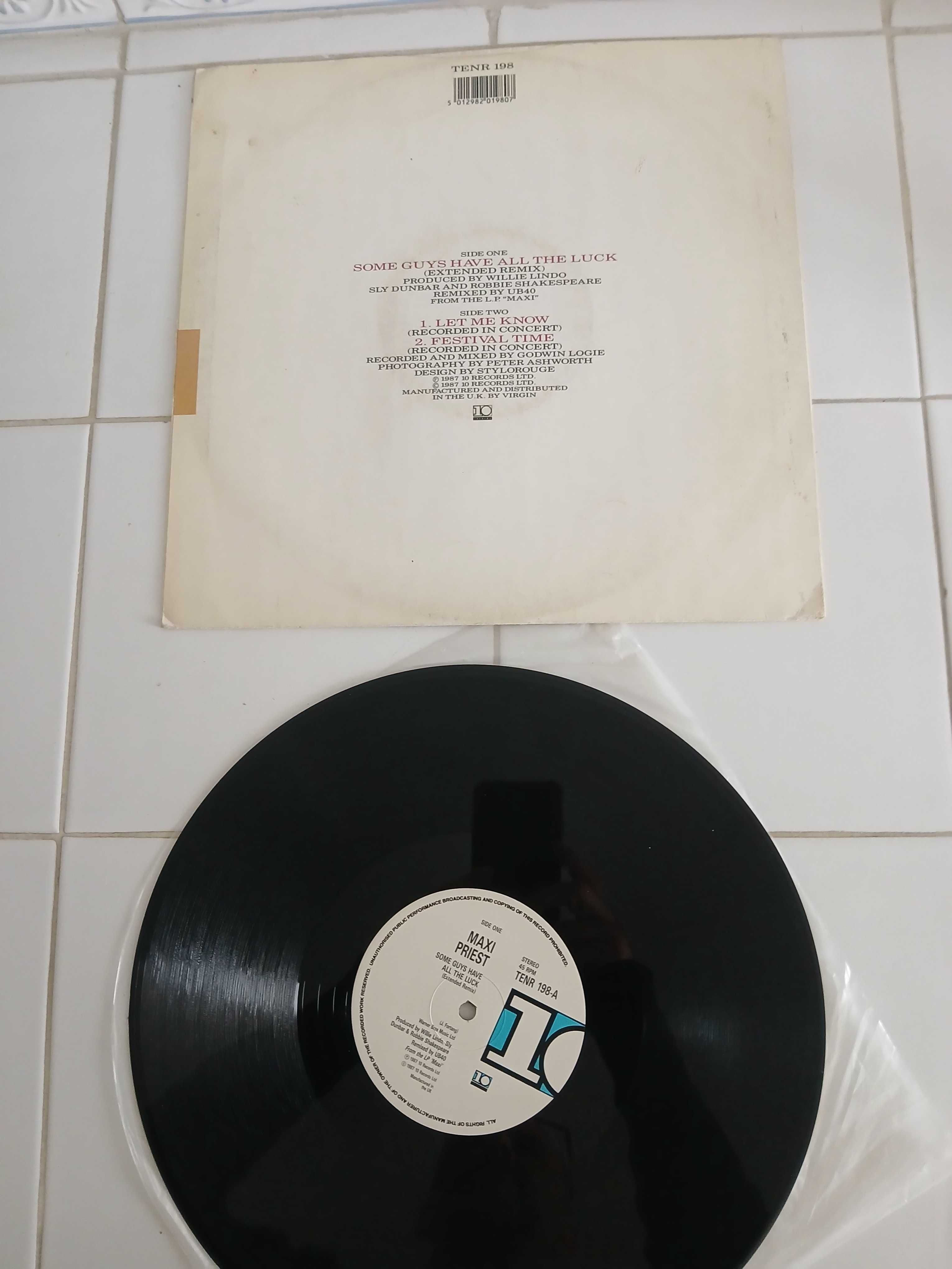 Maxi Priest - Some Guys Have All The Luck (The UB40 Remix) 12"