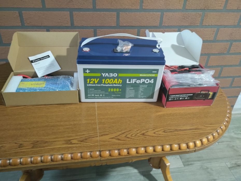 Інвентор, акумулятор, зарядка, набір повний, lifepo4