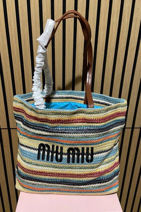 Плетена сумка miu miu
