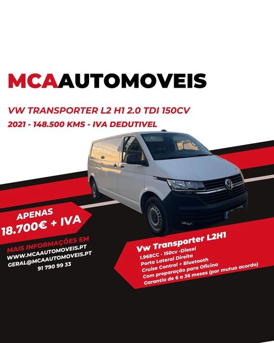 VW Transporter Transport 2.0 TDi TC.L.Extra AC