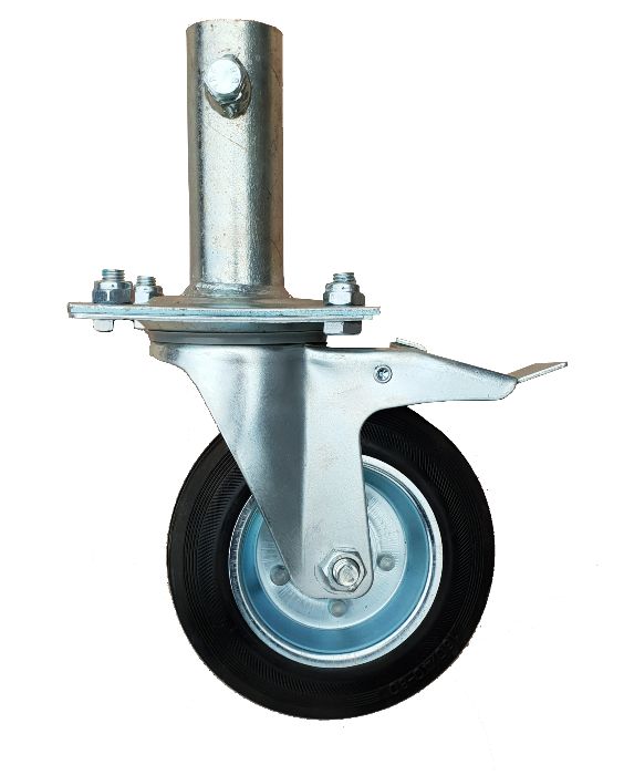 Koło koła rusztowania warszawskiego 160 mm z hamulcem