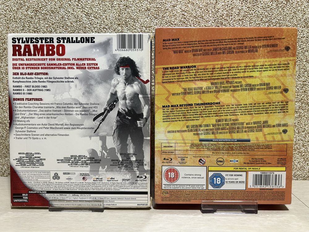Blu-ray Коллекции фильмов  Назад в будущее1-3 /Блэйд 1-3 с переводом.