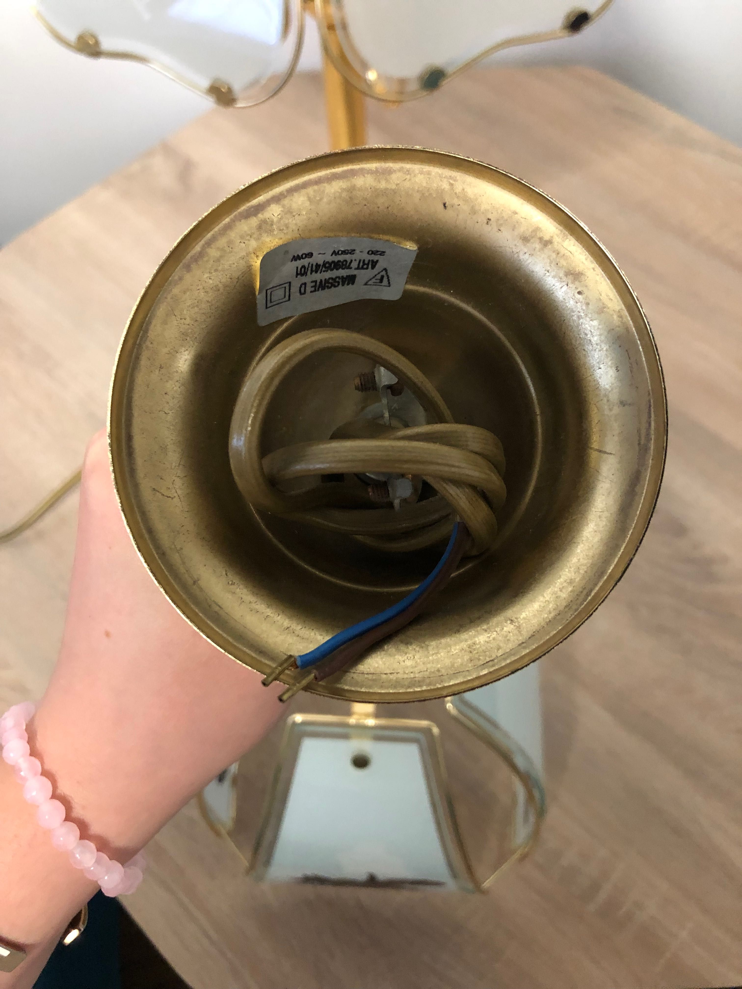 Lampa i żyrandol witrażowy