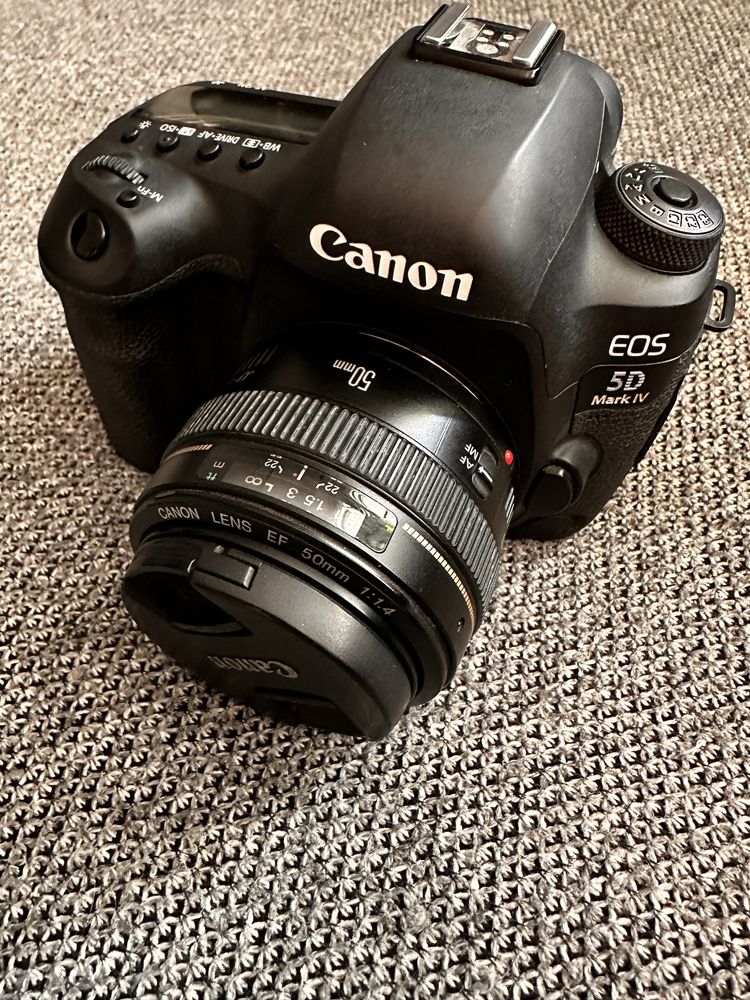 Canon eos 5D mark IV + obiektyw canon EF 50mm 1.4