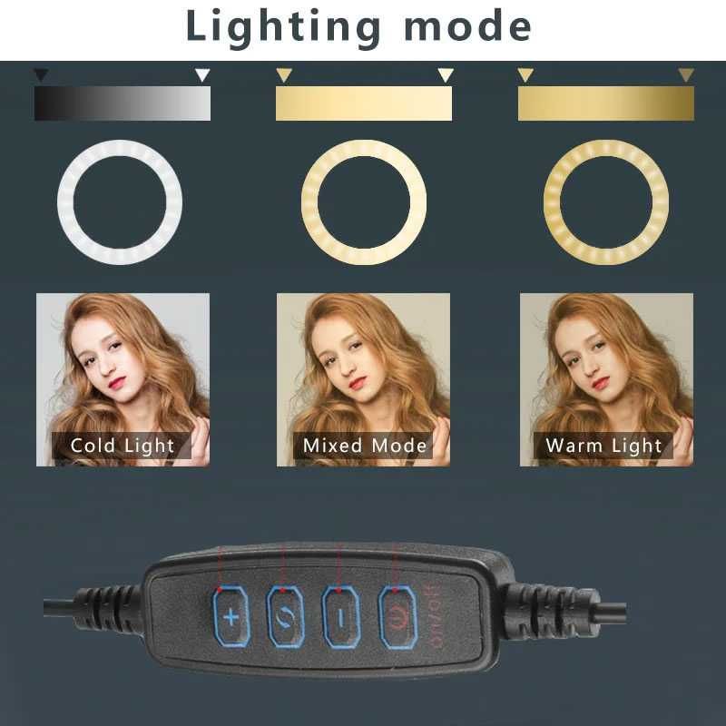 Lampa Pierścieniowa LED Lampka Okrągła kosmetyczna makijażu paznokci