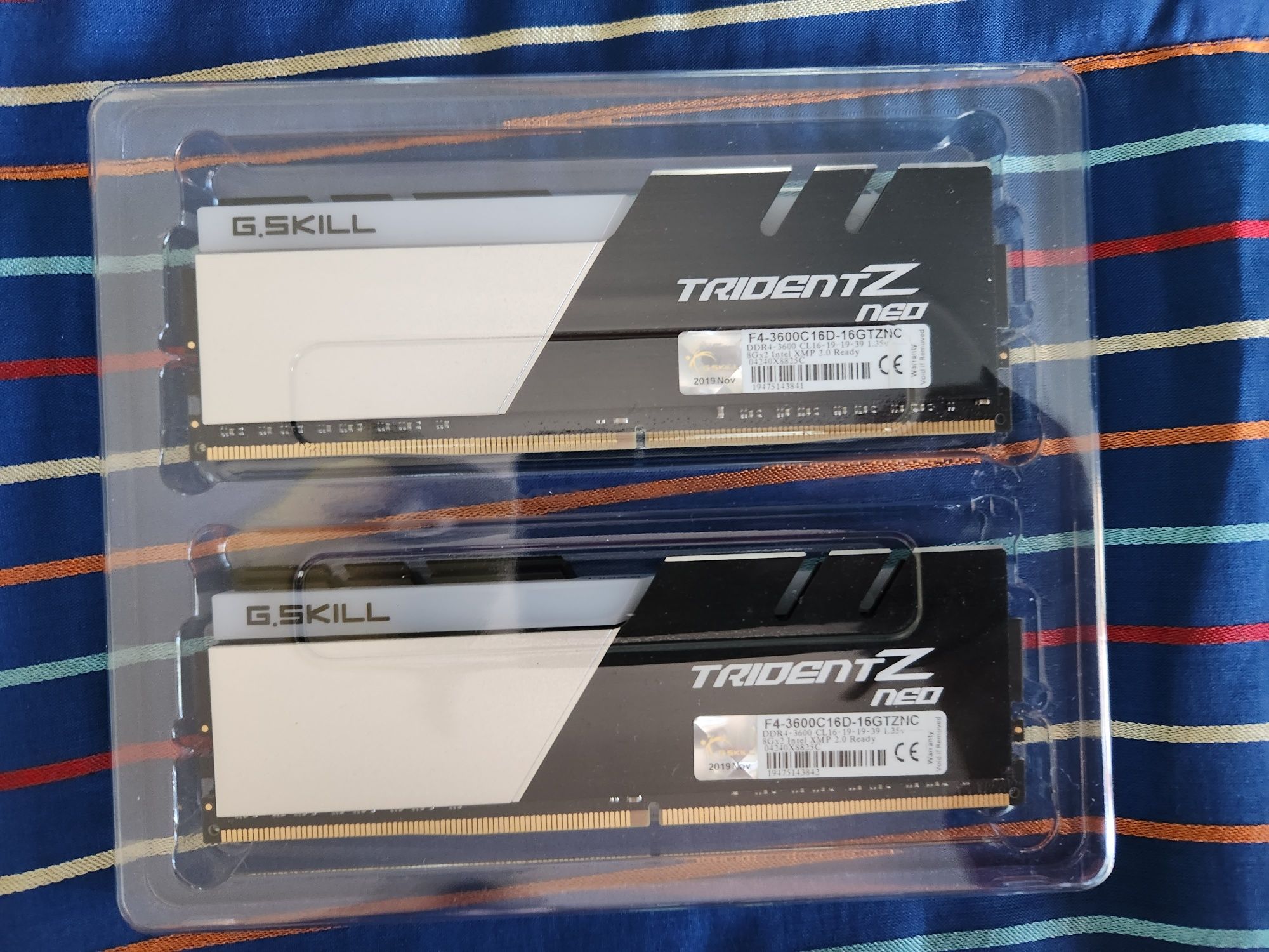 Memória RAM 16GB (2x8GB) DDR4-3600MHz CL16 G.SKILL Trident Z Neo RGB