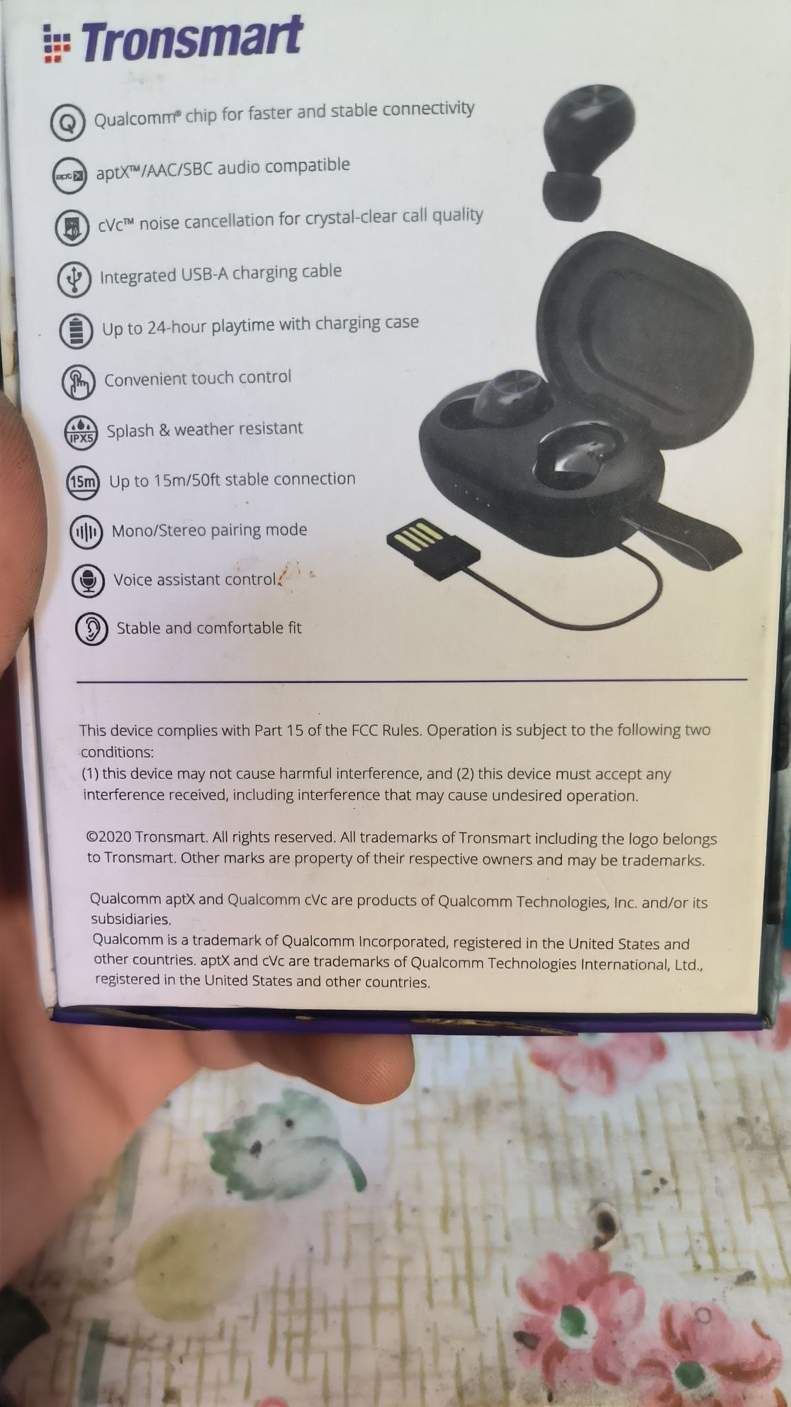 Навушники Bluetooth бездротові Tronsmart Spunky Beat