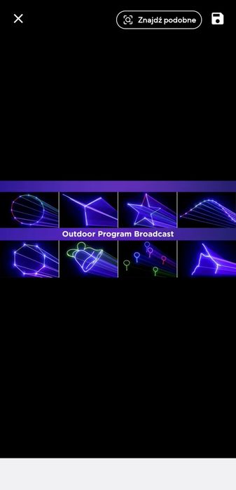 Efekt świetlny Laser Animacyjny 3D, Bluetooth. Stan Nowy