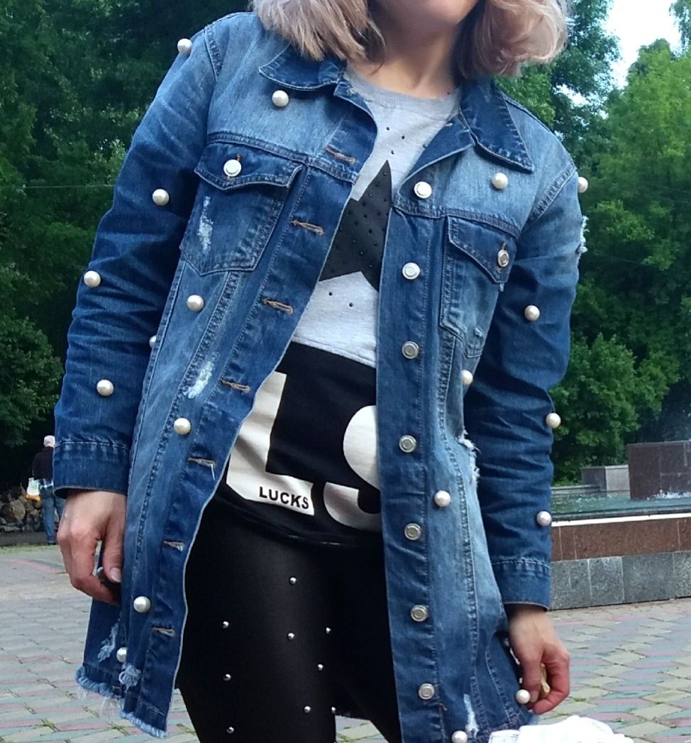Піджак джинсовий жіночий, куртка джинсова