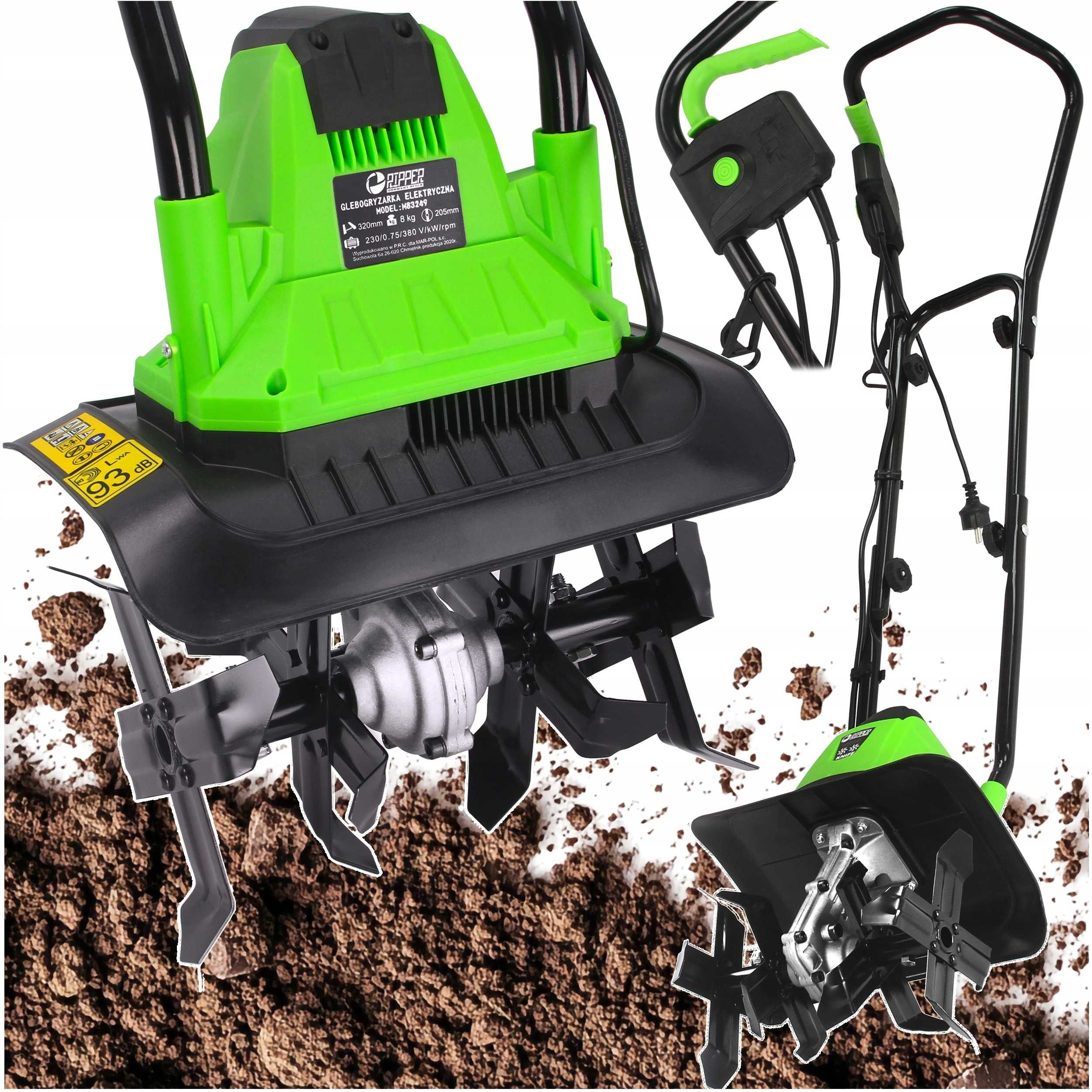 Glebogryzarka elektryczna kultywator do ziemi gleby 32cm 1500W 2w1