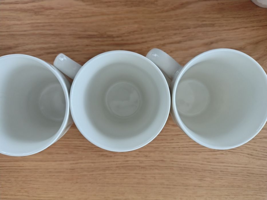 Zestaw 5 kubków srebrne, szare