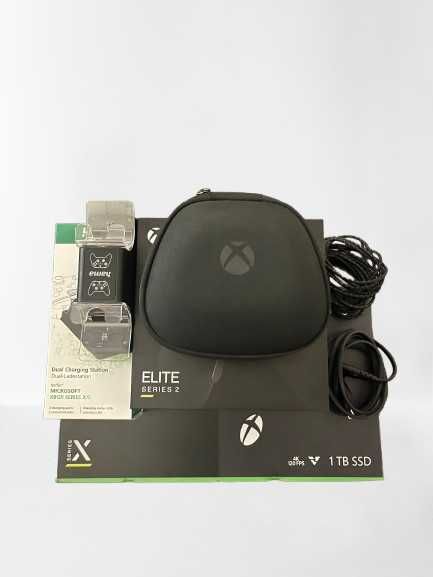 Xbox Series X 1TB + Pad Elite 2 + Gry + Akcesoria | Stan Bardzo Dobry