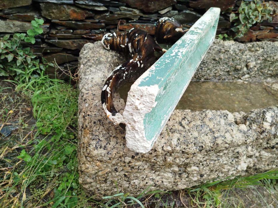 Estatueta pássaros em gesso para restauro