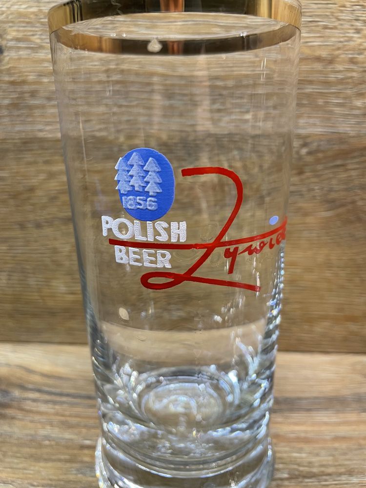 Retro szklanki do piwa „Żywiec” PRL