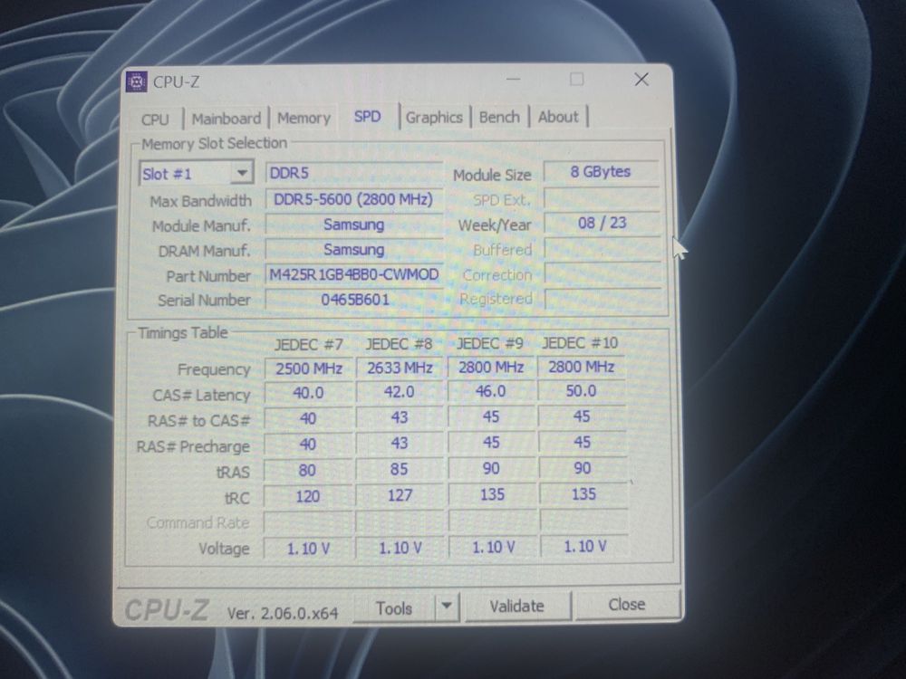 Оперативна памʼять Samsung DDR5 2x8Gb SO-DIMM