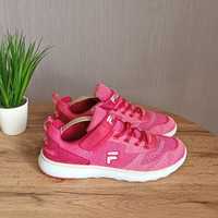 Розовые кроссовки Fila 37р на девочку, летние кросовки на липучке