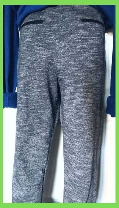 Комфортные женские трикотажные брюки сигареты р. М хлопок ZARA