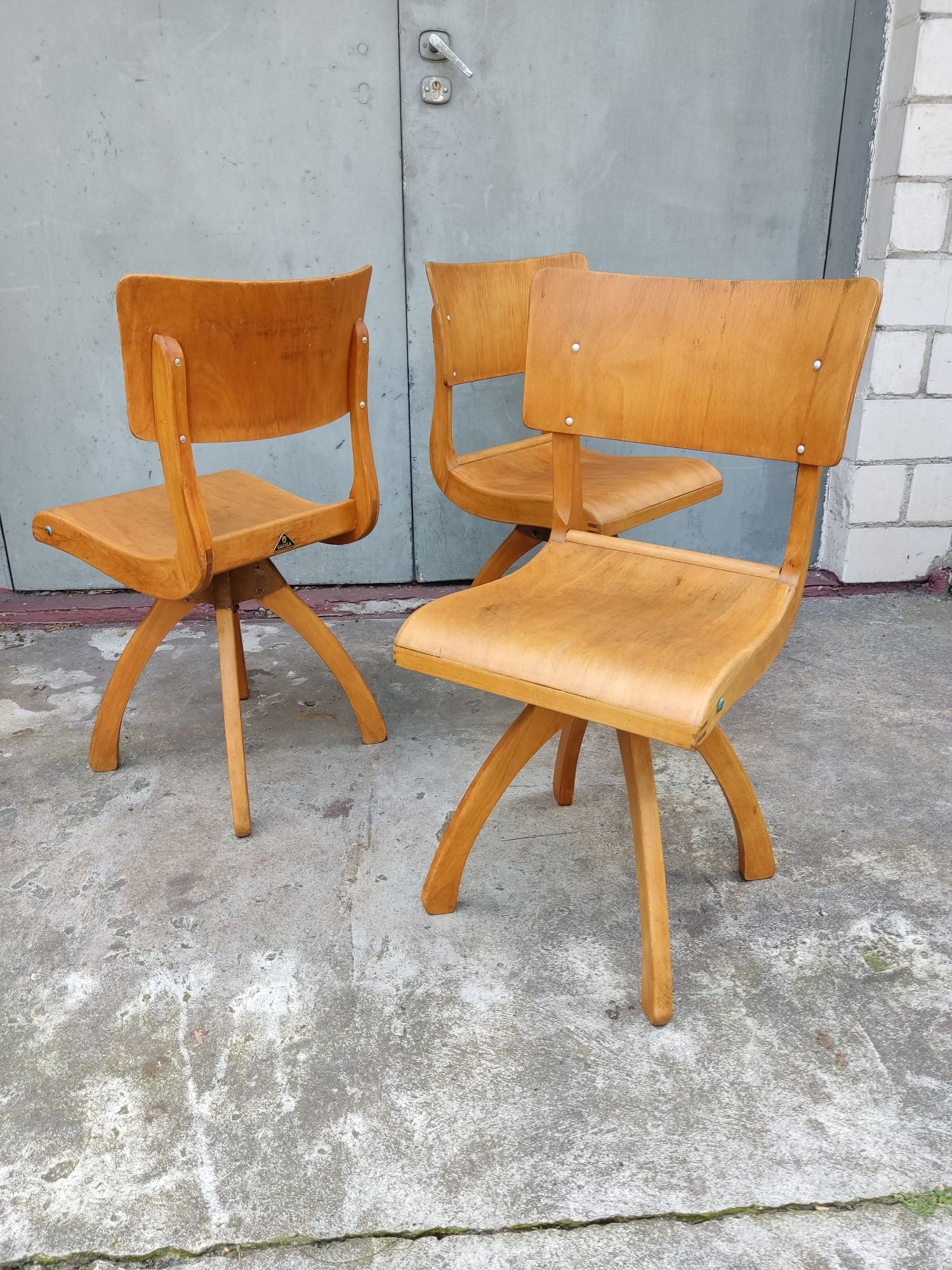 Krzesła obrotowe Casala lata 60 te vintage design