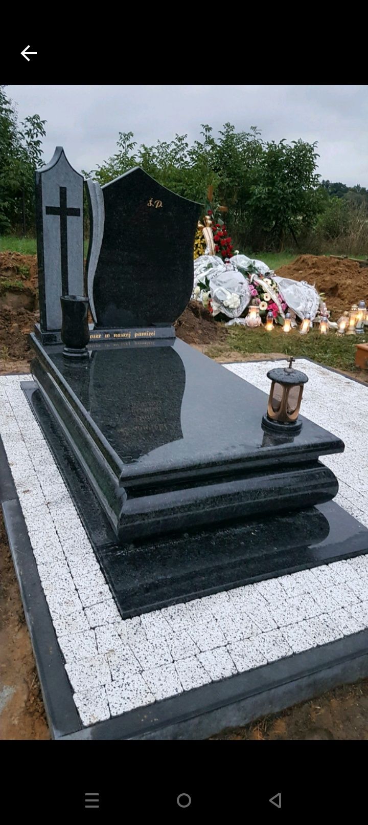Usługi Opaski kostka wokół  nagrobków pomnika  alejki