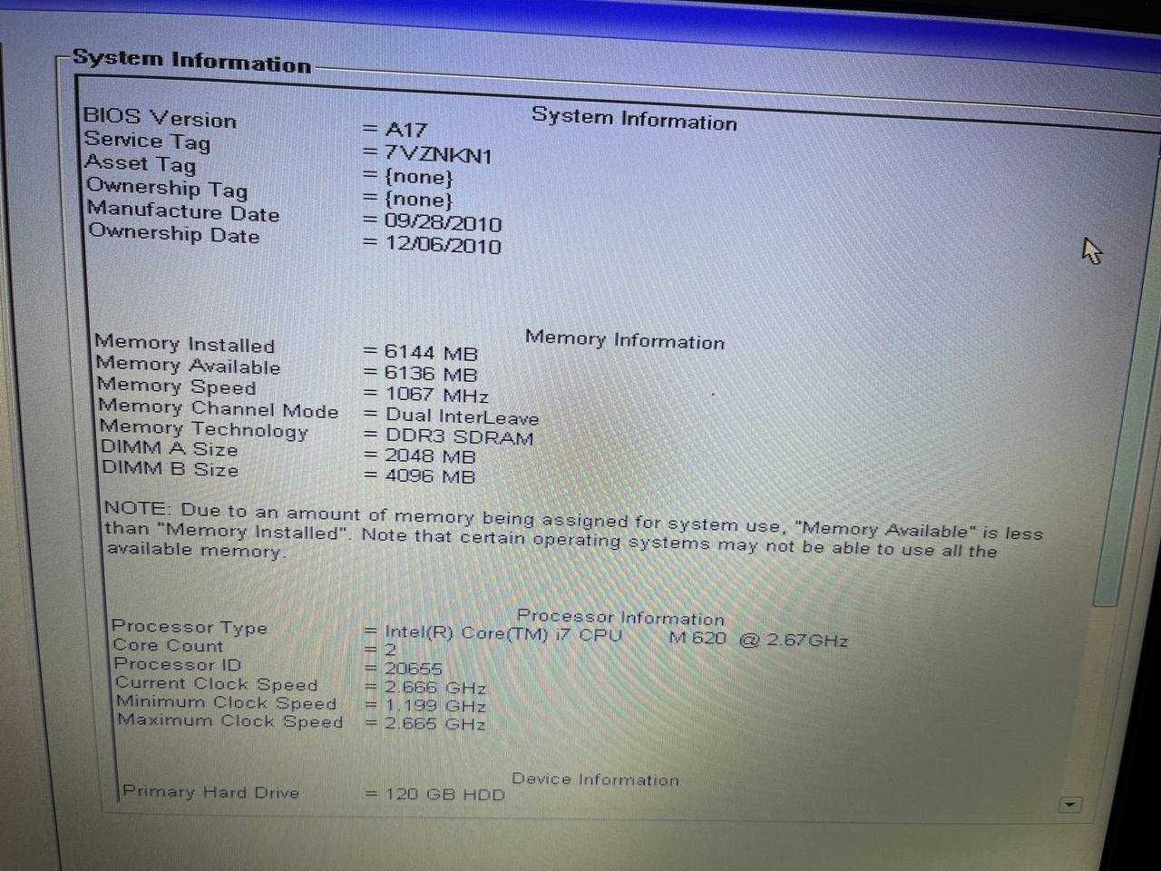 Ноутбук Dell Latitude E6510  Intel® Core™ i7 CPU
