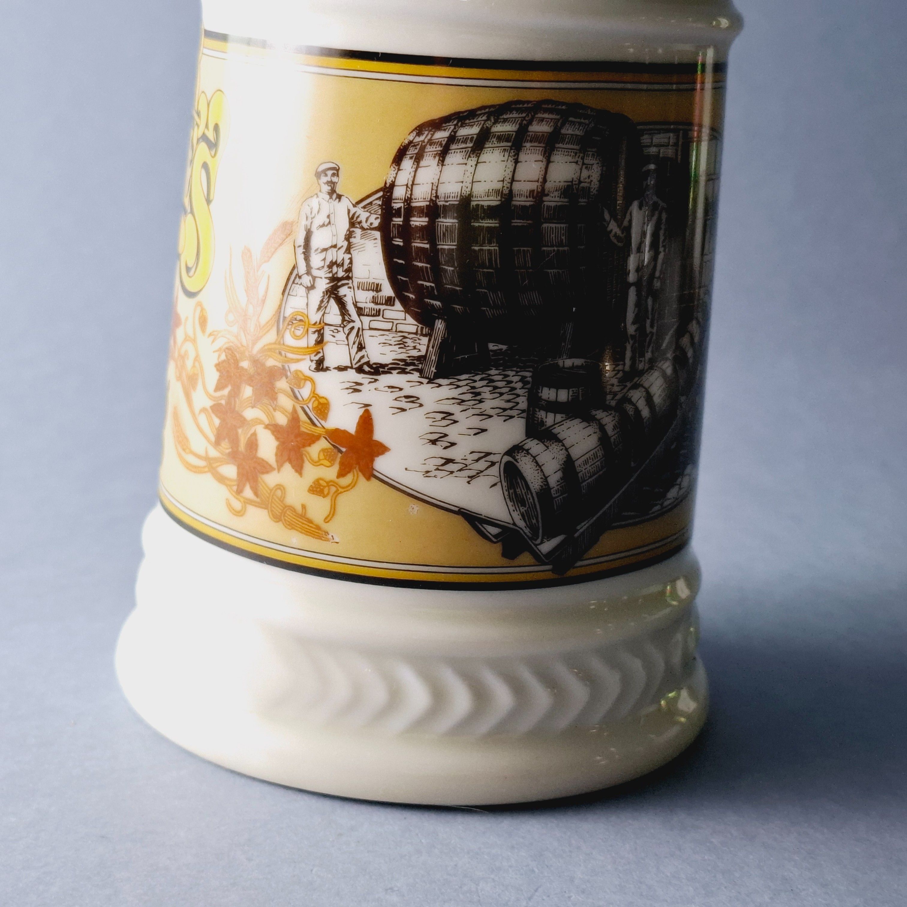 1986 piękny kufel porcelanowy beczki piwo maisel's