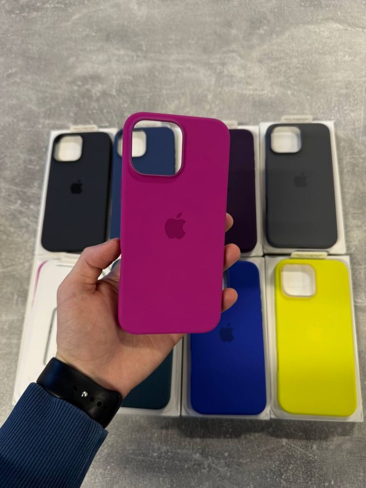 Чехол Silicone case MagSafe для Apple iPhone 16/16Pro/16 Pro Max